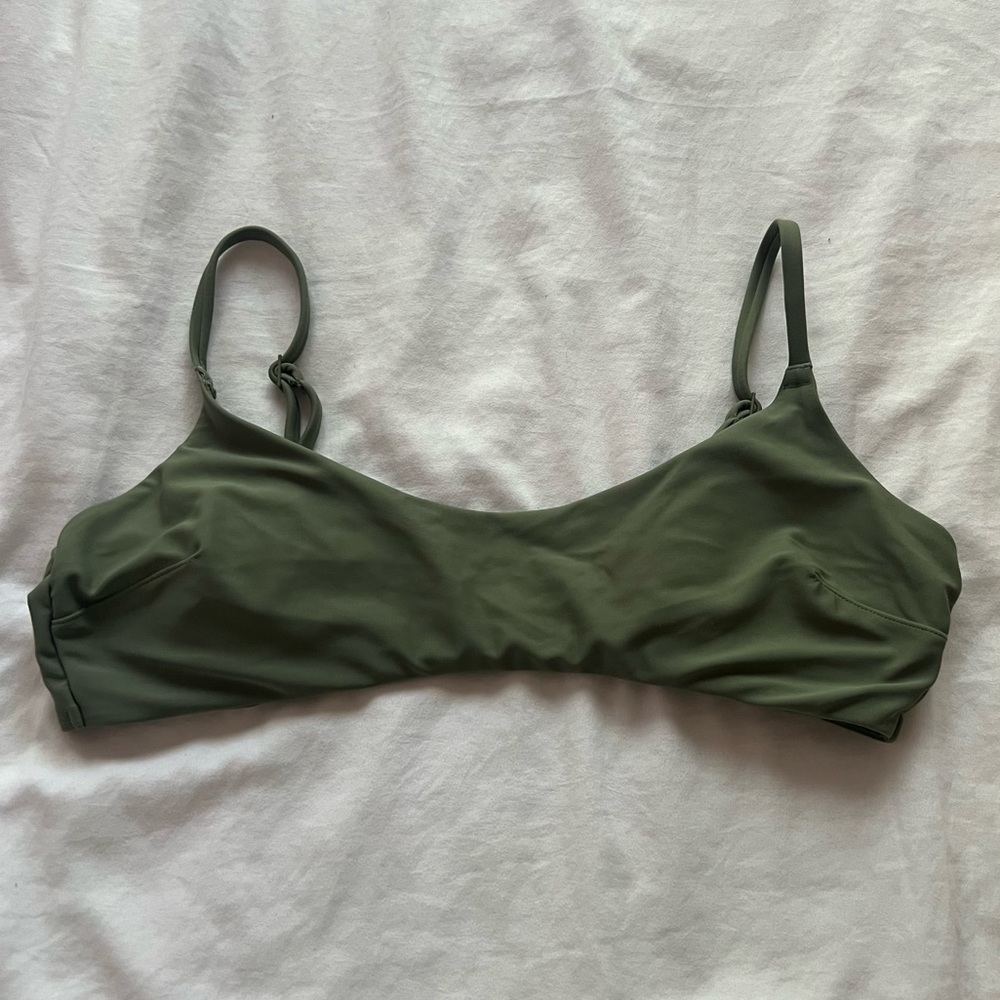 Aerie Olive Green Bikini Top- Medium